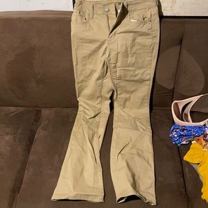 Khaki bell bottom pants